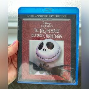 Disney The Nightmare Before Christmas Blu-ray with Red and Black Cover